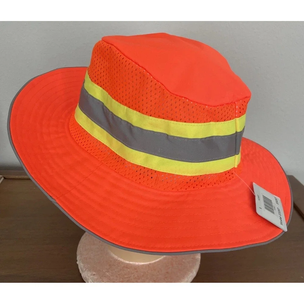 Ergodyne Work Gear GloWear Strapback Baseball Cap One Size Orange Glow In‎ Dark